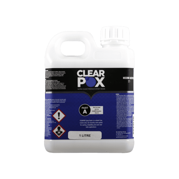 Ultra Clear Epoxy Resin Part A Clearpox