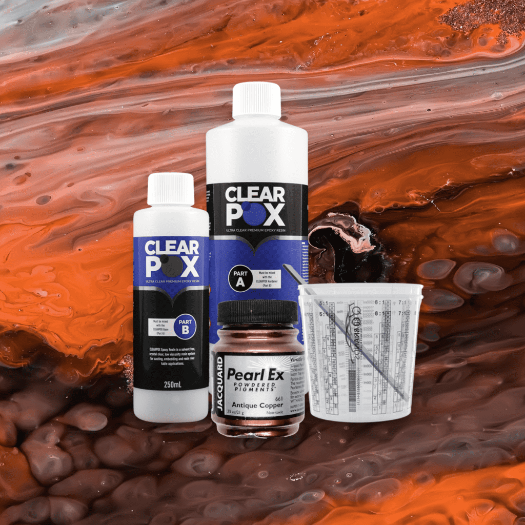 Industrial Metal 750ml Epoxy Resin Colour Kits Clearpox