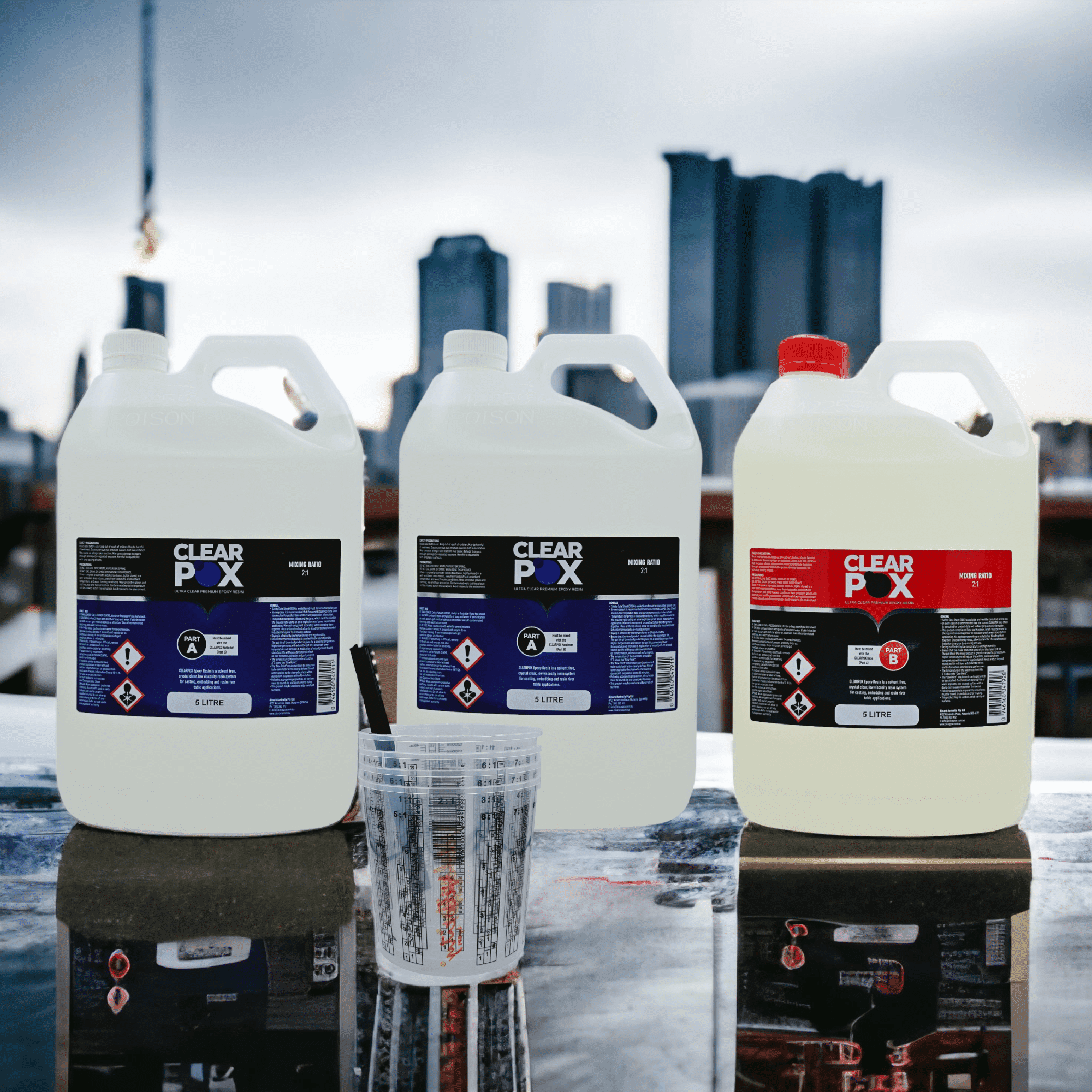 Ultra Clear Epoxy Resin 15ltr Kit Clearpox