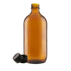 500ml Amber Glass Pharma Bottle With Lid